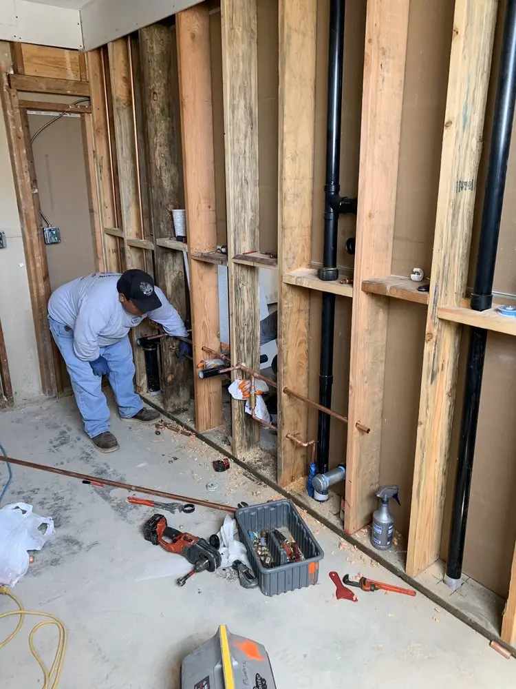 Commercial rough-in plumbing for Gas Line Repair in Greenhaven